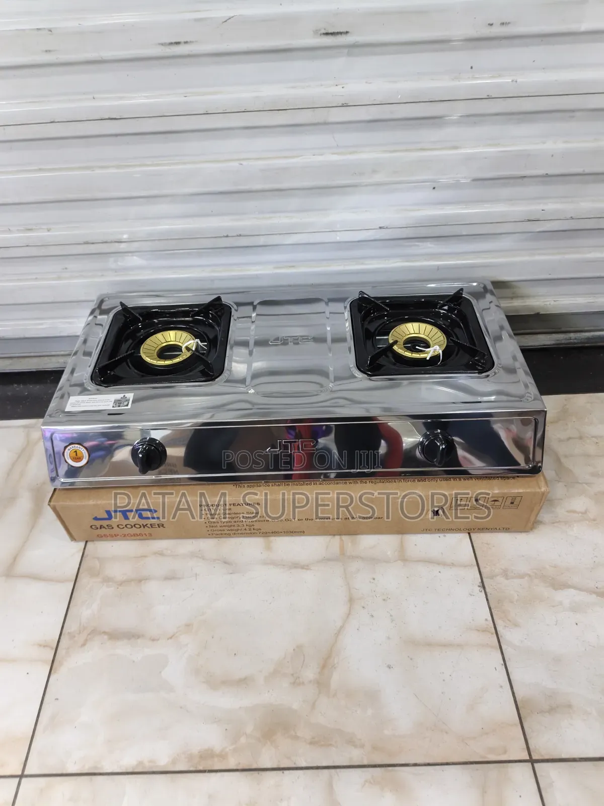 JTC 2 Burner Gas Stove