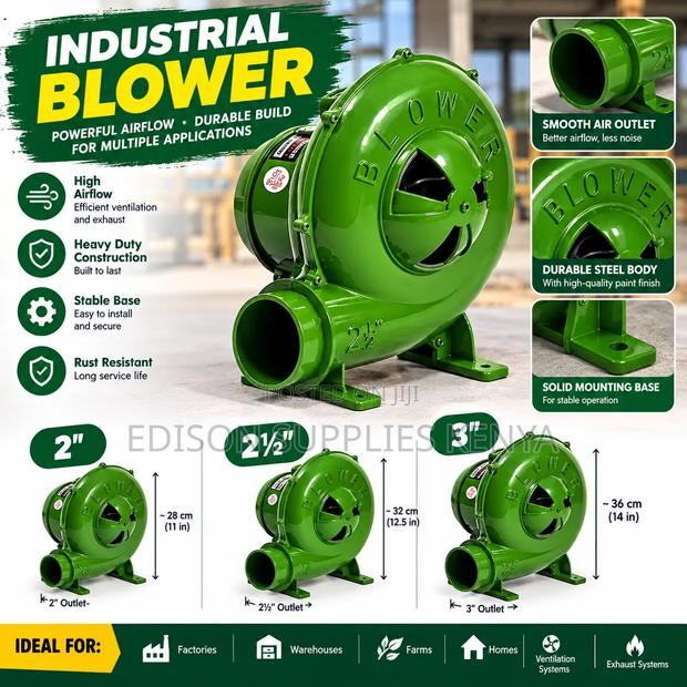 Cast-Iron Electric Centrifugal Blower Fan, Electric Forge Blower