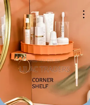 3-Tier Rotating Bathroom Cosmetic Storage Rack Gale