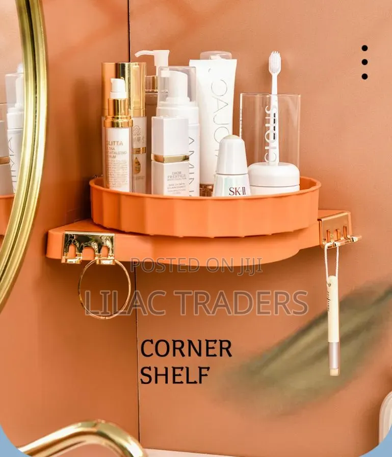 3-Tier Rotating Bathroom Cosmetic Storage Rack Gale