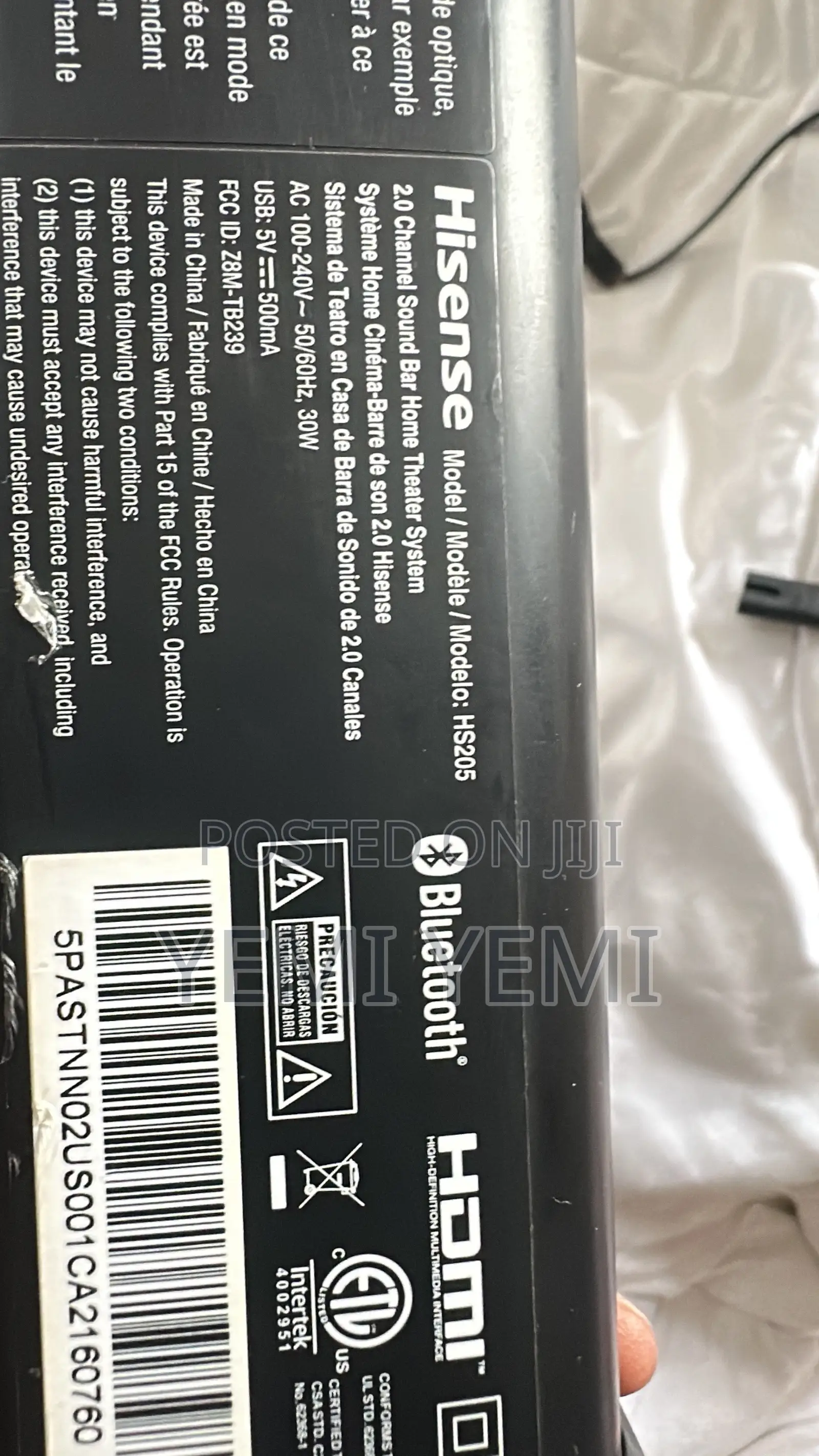 Hisense Stand Alone Sound Bar