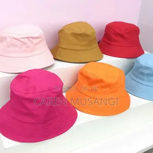 Bucket Hats Available in Different Colors.