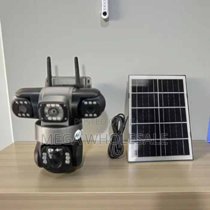 Outdoor Security Live View 20MP 4G PTZ Triple Lens Solar Cameras