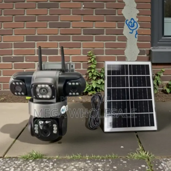 V380 Pro App 360-Degree Rotation 20MP 4G PTZ Triple Lens Solar Cameras