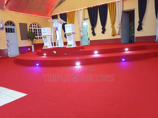 High Quality Red Delta 4mm Carpet for Church Stage