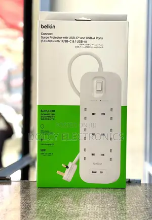 Belkin Extension [ 6 Outlets With 1 USB-C USB-A