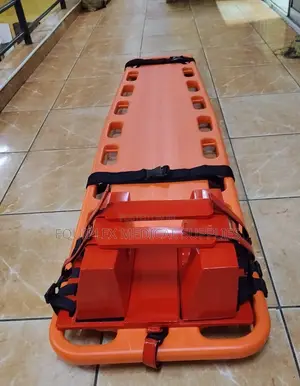 Manual Spine Board With Head Immobilizer for Safe Patient Lifting