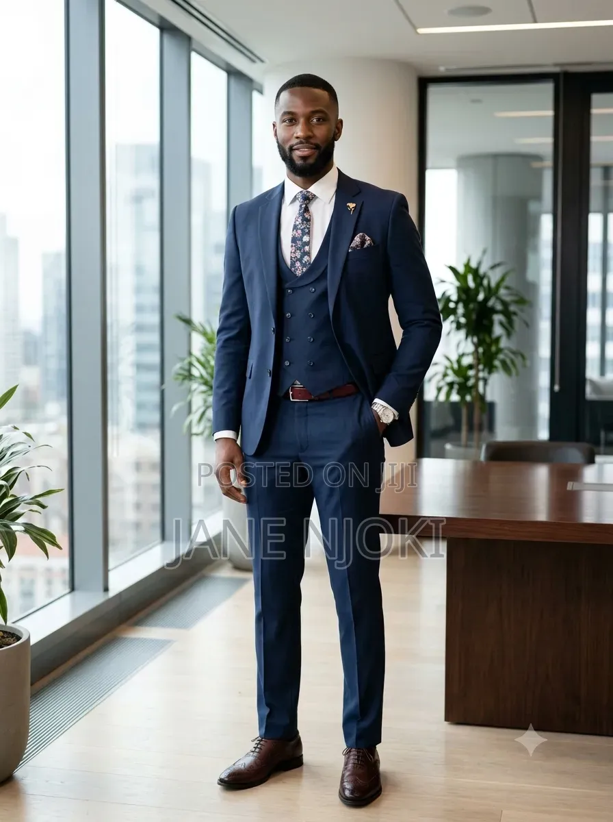 Dark Blue Suit 3pc
