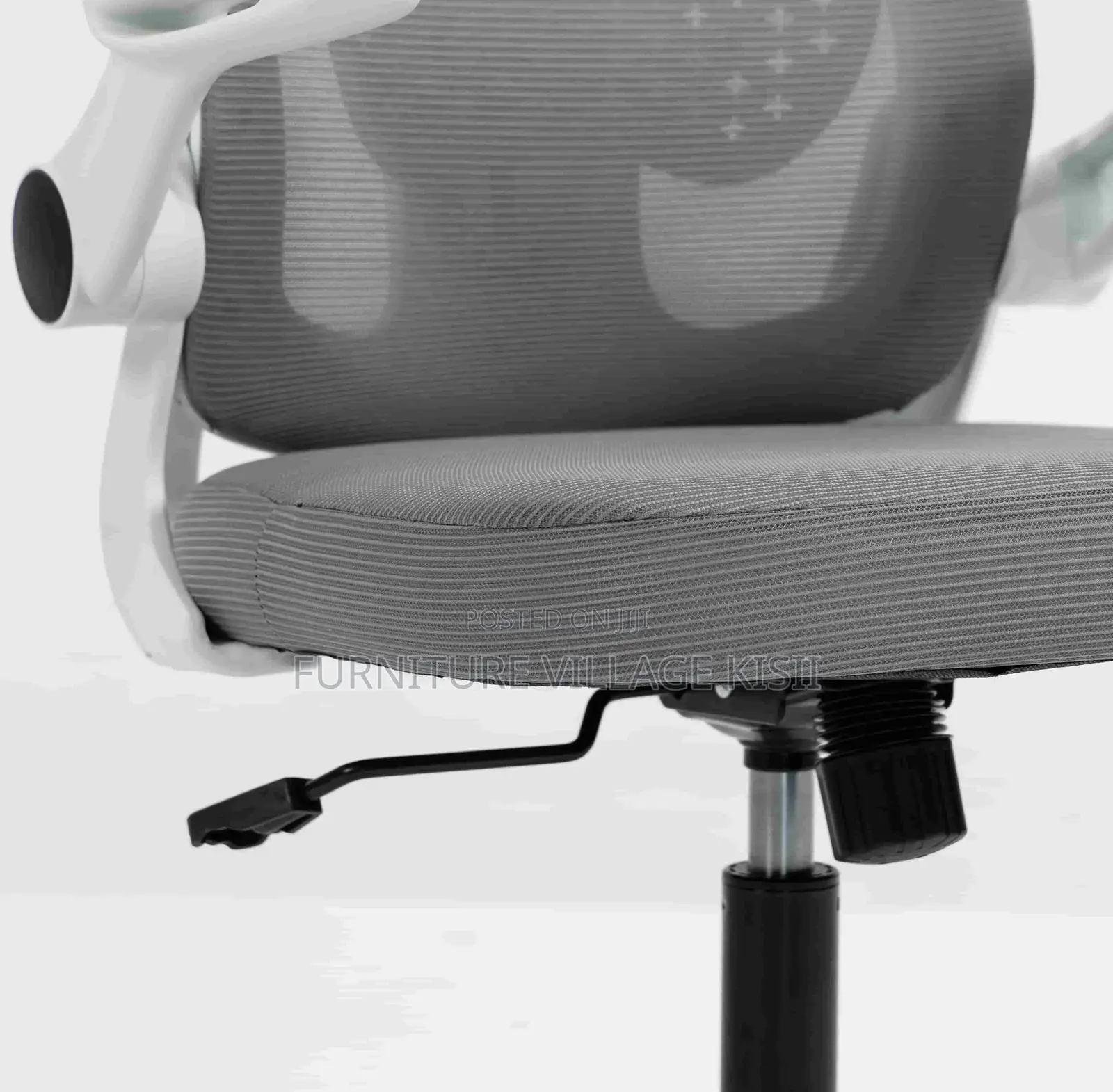 Office Chair;Gray Ergonomic High Back Orthopedic Headrest Chair