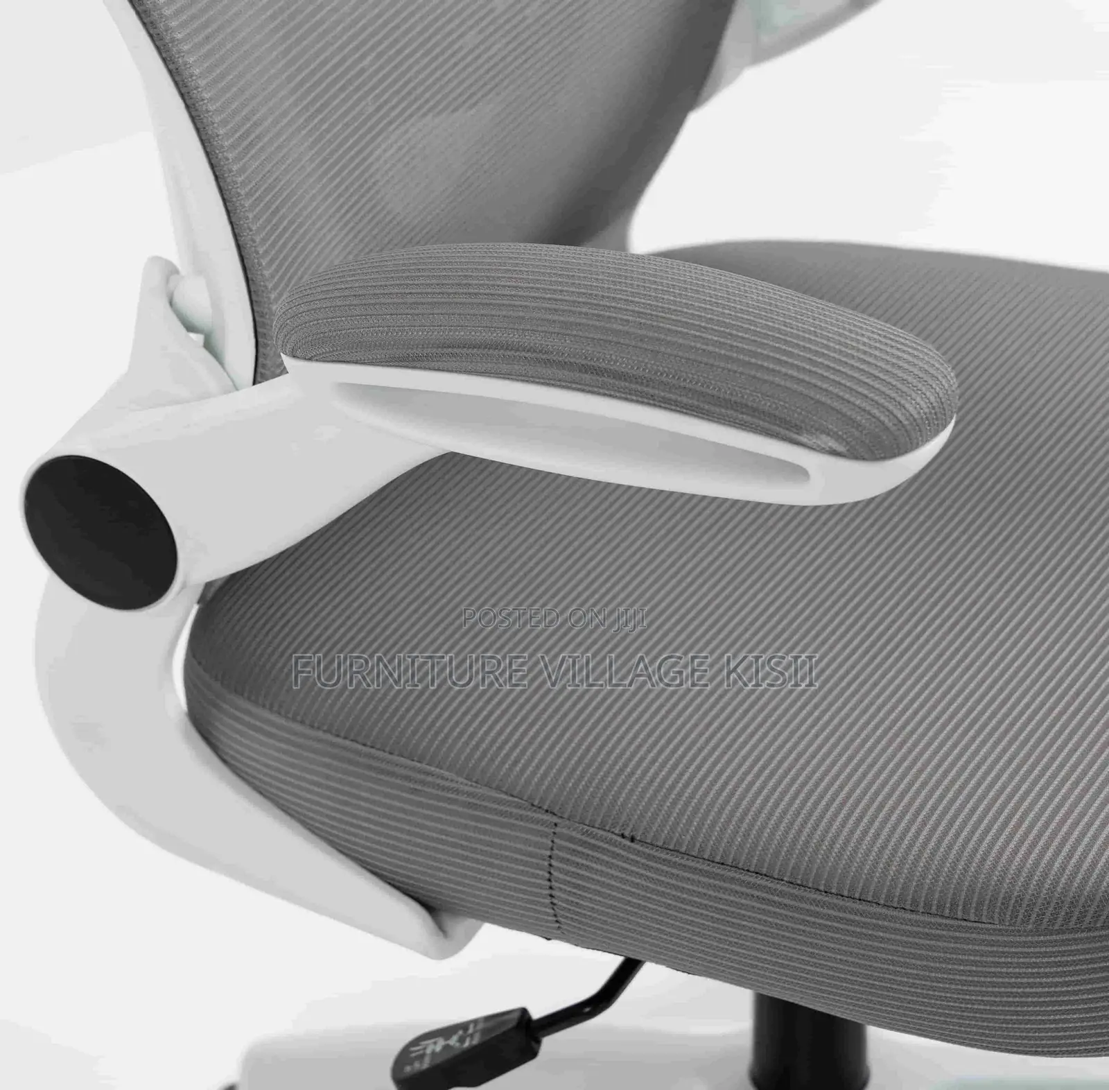 Office Chair;Gray Ergonomic High Back Orthopedic Headrest Chair