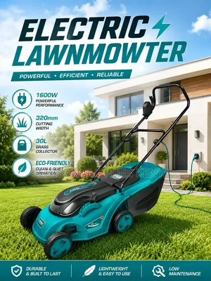 Lawn Mower Total 1600W Electric LawnMower Garden Grass Cutter Trimmer