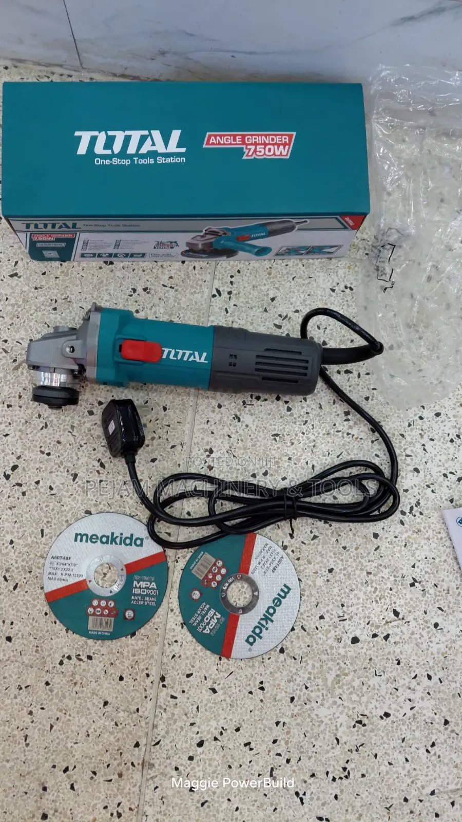 Total 750W 4.5-Inch Angle Grinder Electric