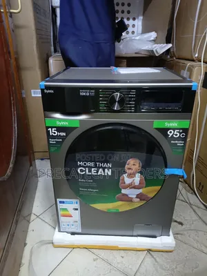 10KG Syinix Front Load Washing Machine – 15 Min Quick Wash