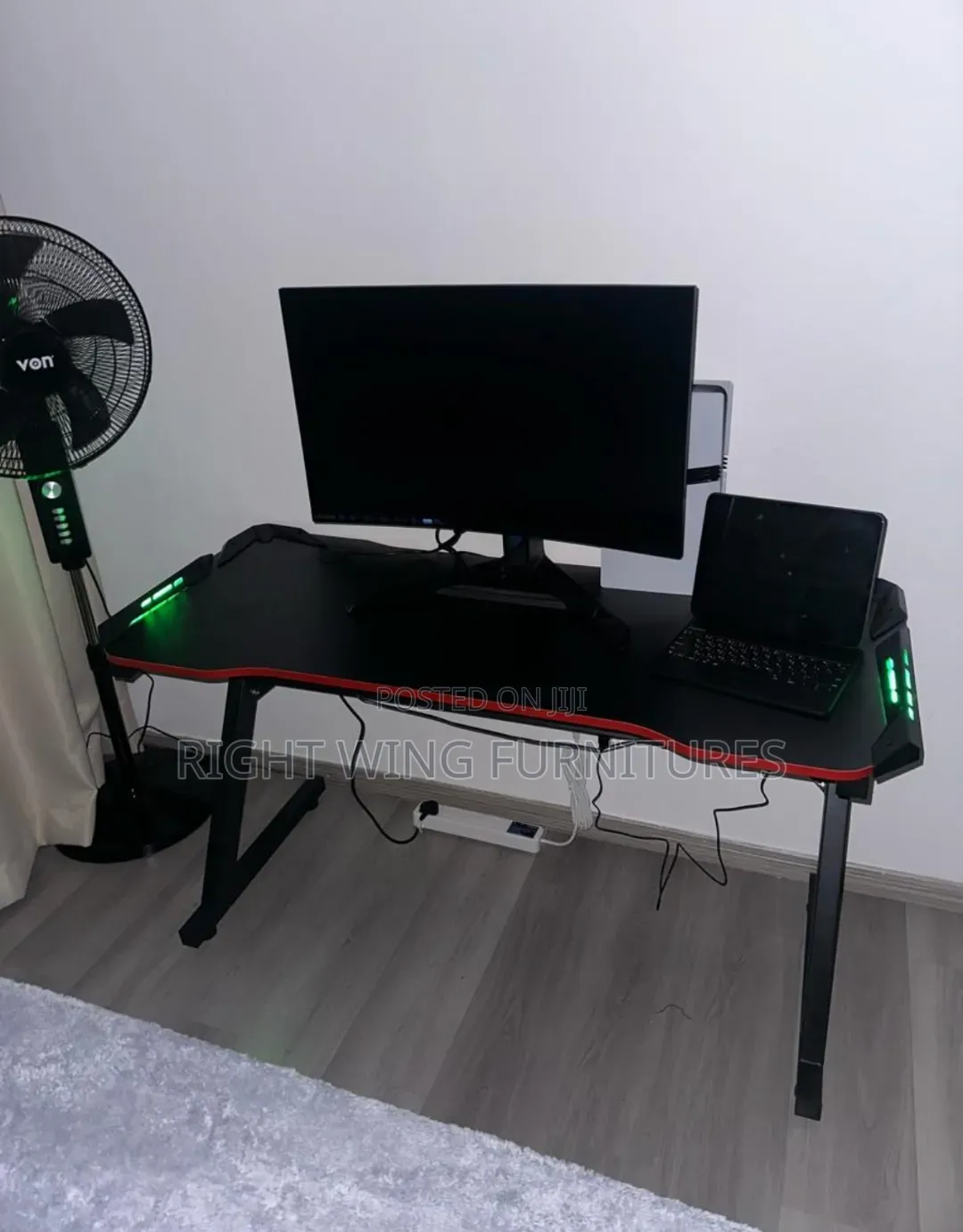 Decent Roll LED Light 1.2 1.4m Black Office /Home Gaming Table