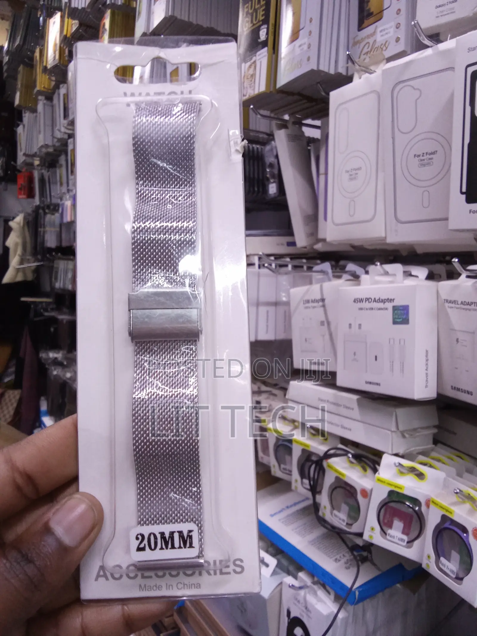 20MM Stainless Steel Mesh Watch Strap - Silver