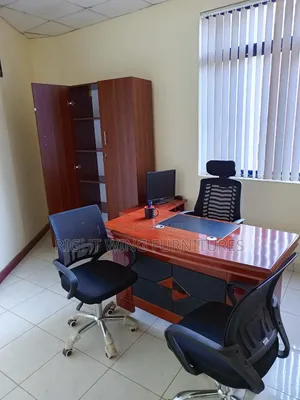 All in-One Executive Office Desk +Headrest Mesh Office Chair