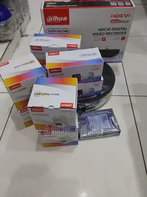 8pcs 2mp Dahua DVR 8 Channel Complete Coloured Cameras
