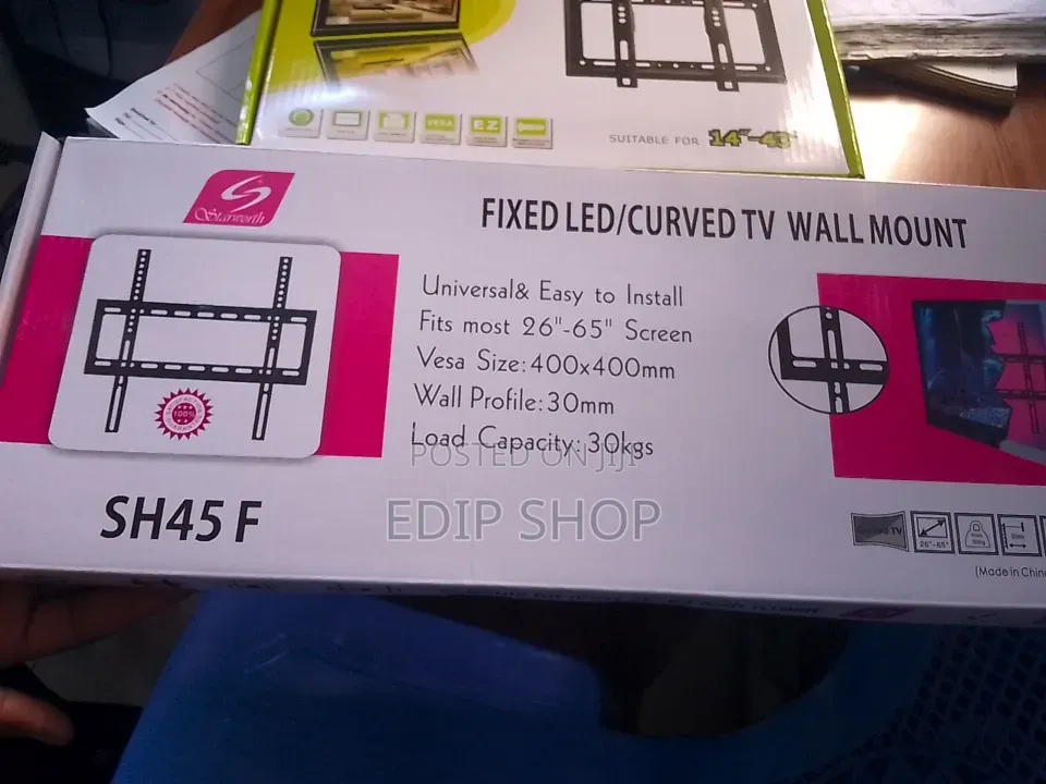 Curved Fixed TV Wall Mount