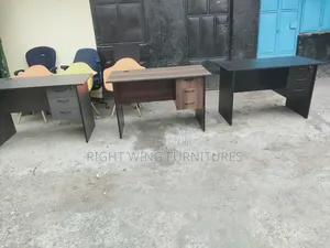 Black Gray - Home and Office Table With Drawers