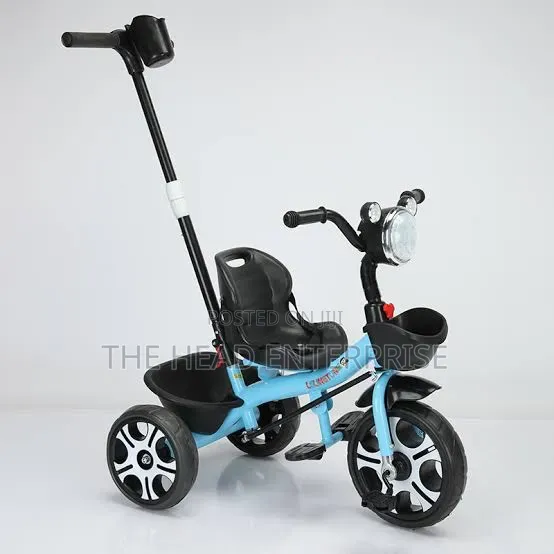 Best Priced Kids Tricycle With a Push Handle Blue Brand New