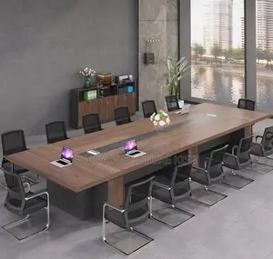3m (12 Seater) Hardwood Modern Meeting Table