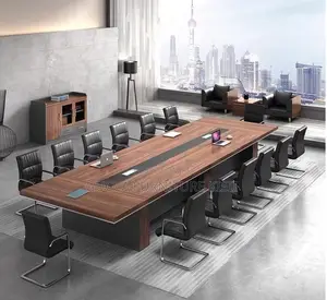 3m (12 Seater) Hardwood Modern Meeting Table
