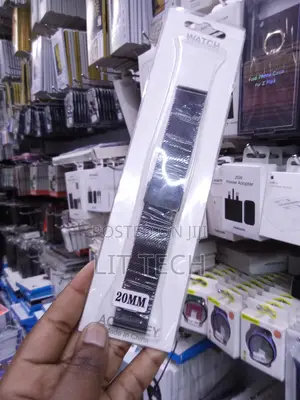 20MM Stainless Steel Mesh Watch Strap - Black