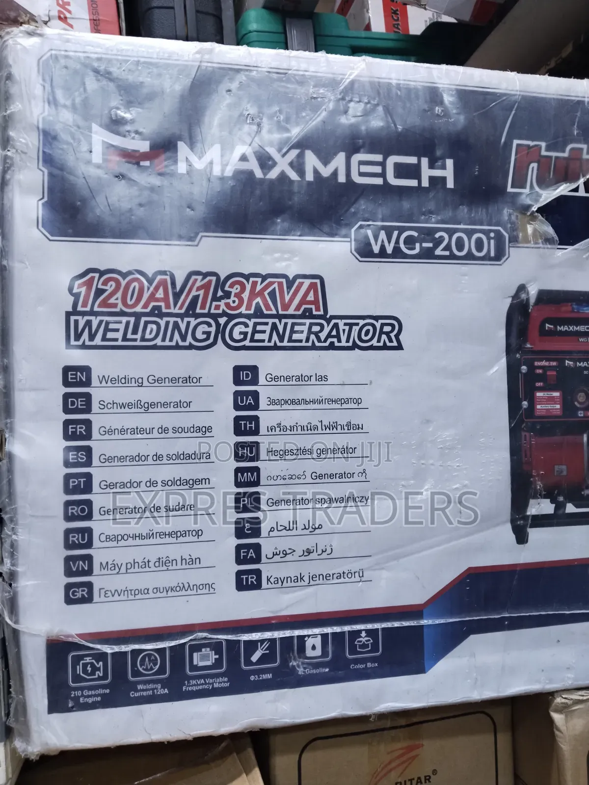  MAXMECH WG-200i Heavy-Duty 2-in-1 Welding Generator 