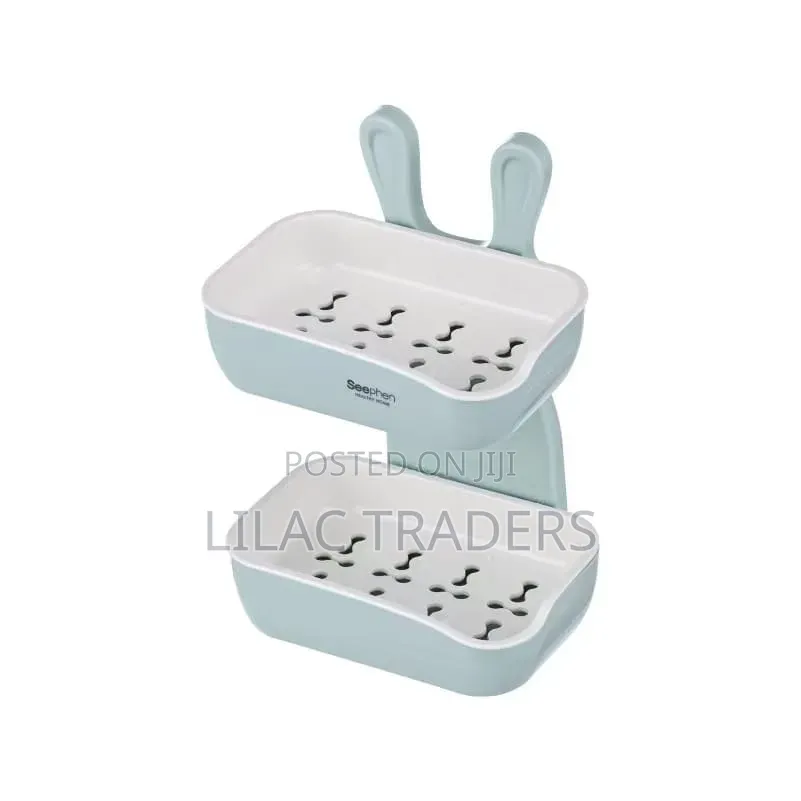 Bunny Soap Holder Pink and Blue Gale