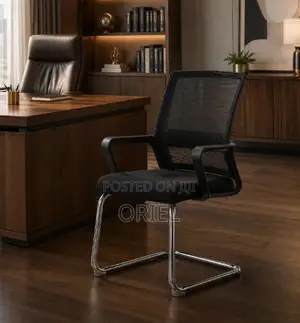 Sled Base Mesh Visitor Chair : Reception Mesh Guest Chair