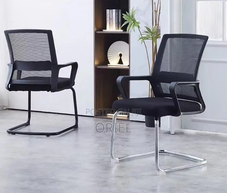 Sled Base Mesh Visitor Chair : Reception Mesh Guest Chair