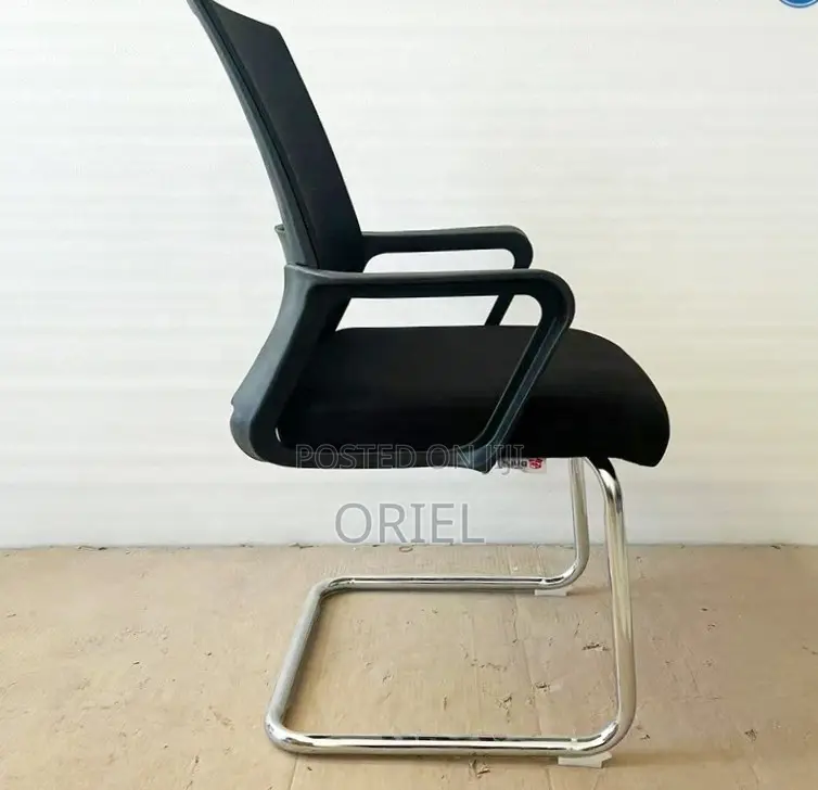 Sled Base Mesh Visitor Chair : Reception Mesh Guest Chair