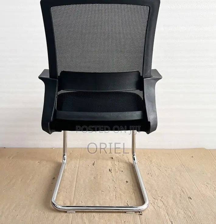 Sled Base Mesh Visitor Chair : Reception Mesh Guest Chair