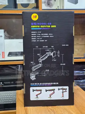NB Link S8 Heavy Duty Gaming Monitor Arm | 27–50” | 18KG