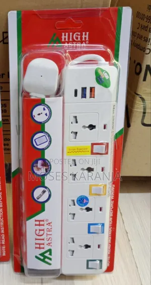4-lWay Multi Socket Extension Lead for Home and Office