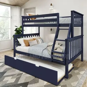 Double Decker Bunk Bed With Ladder Available on Order