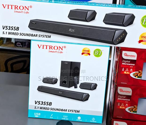 Vitron V535SB 5.1 Wired Soundbar With Subwoofer Speakers