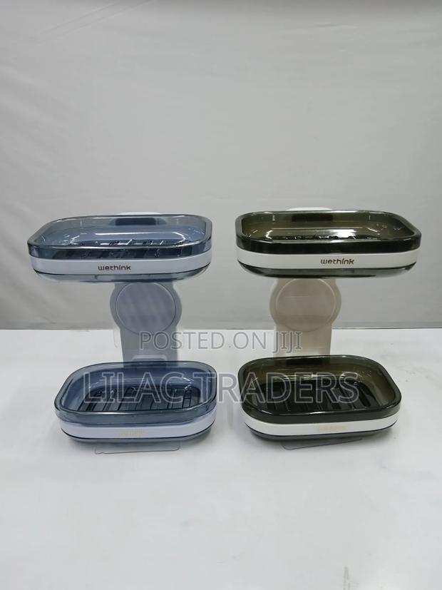 Classy Double Soap Holder*Dark Blue and Black*galy