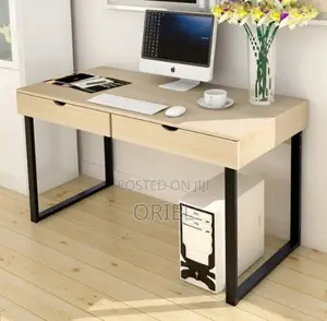 Study Desk With 2 Storage Drawers : Two-Drawer Study Desk