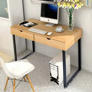 Study Desk With 2 Storage Drawers : Two-Drawer Study Desk