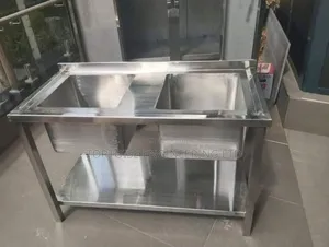 Stainless Steel Commercial Double Sink Dimensions 1200mm Long