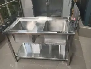 Stainless Steel Commercial Double Sink Dimensions 1200mm Long