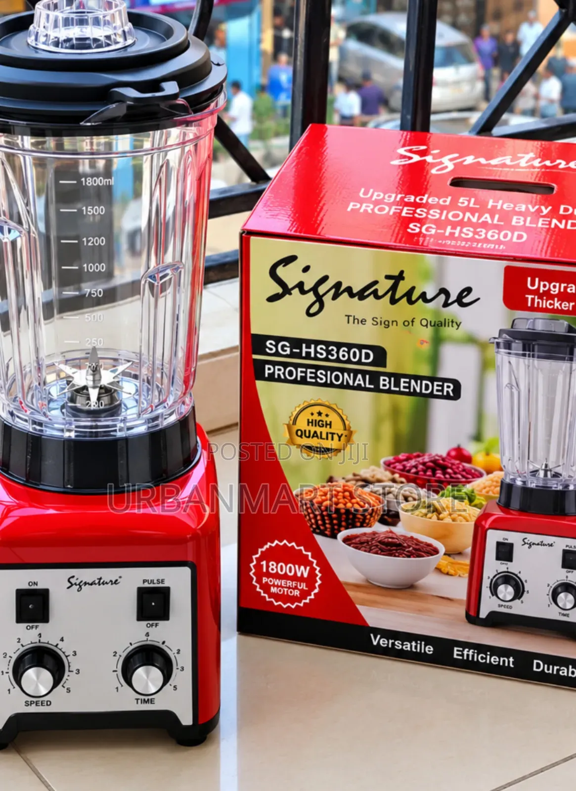 5 Litres Commercial Blender Signature SG-HS360D Heavy Duty 1800W