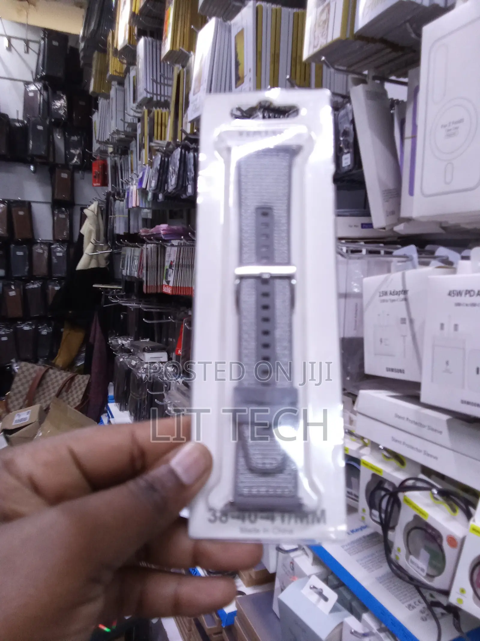 Apple Watch Nylon Woven Strap - Light Grey - 38/40/41mm
