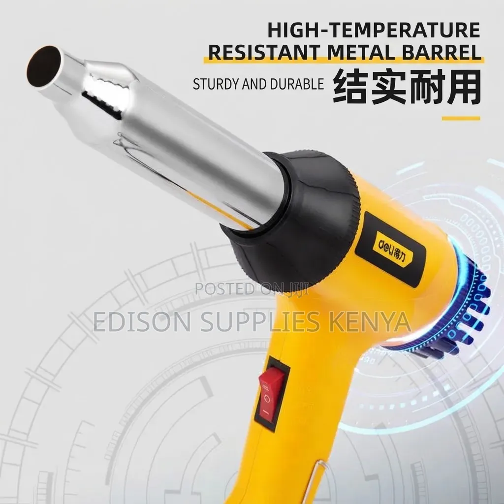 Deli Plastic Welding Gun 700W PVC Heat Gun Pipe Joint Car Bumper