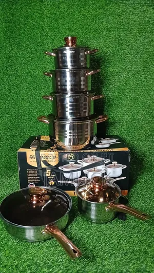 12pcs Stainless Steel Induction Cookware Set - Uk