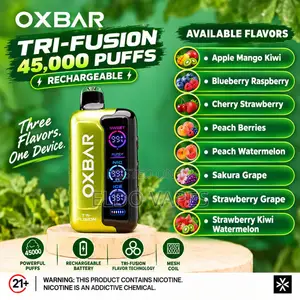 Oxbar Tri-Fusion 45,000 Puffs Rechargeable Vape