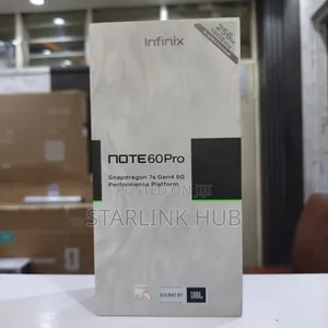 New Infinix Note 60 Pro 256 GB Black