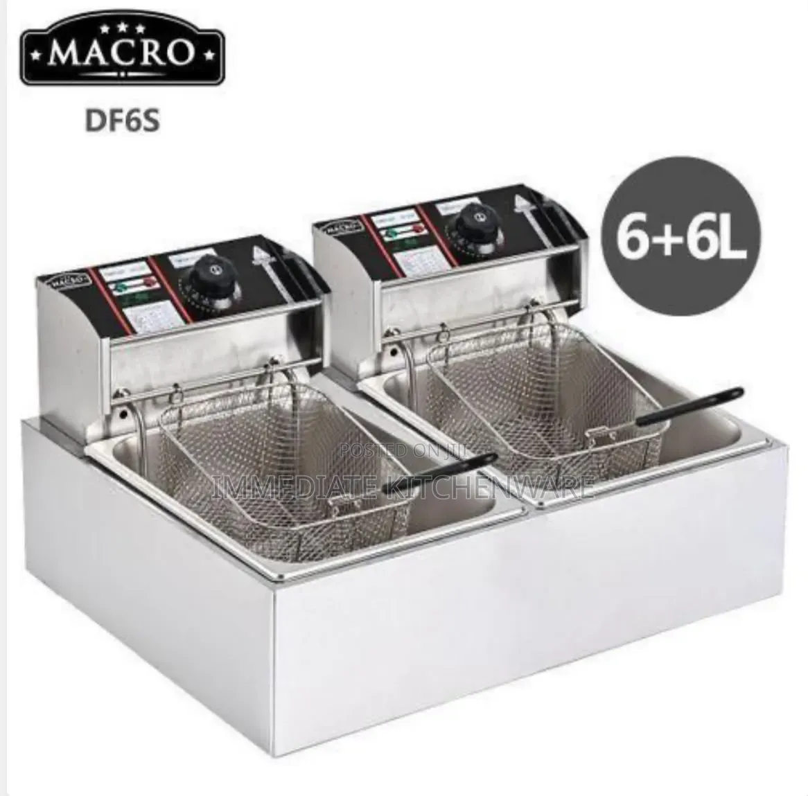 Macro 12L Double Deep Fryer