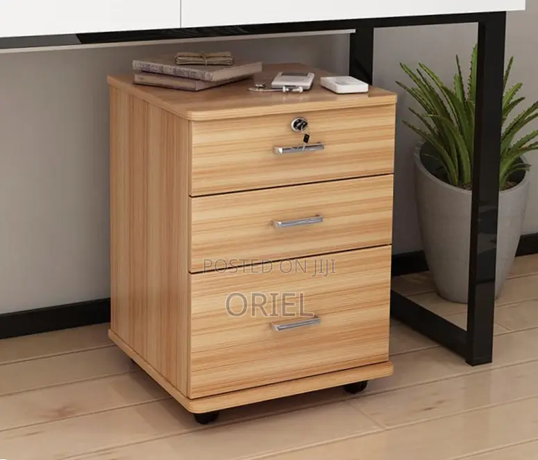 Office Cabinet : Lockable 3 Drawer Mobile File Cabinet